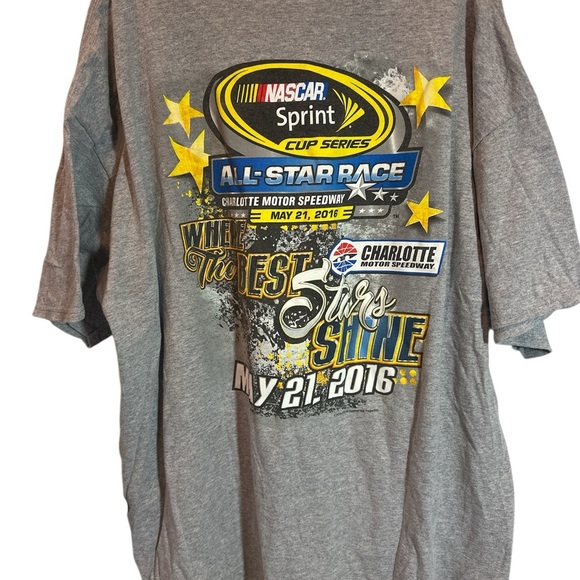 CHARLOTTE MOTOR SPEEDWAY 2016 Men All Star Race Double Sided Graphic Tee 3XL - Picture 2 of 6